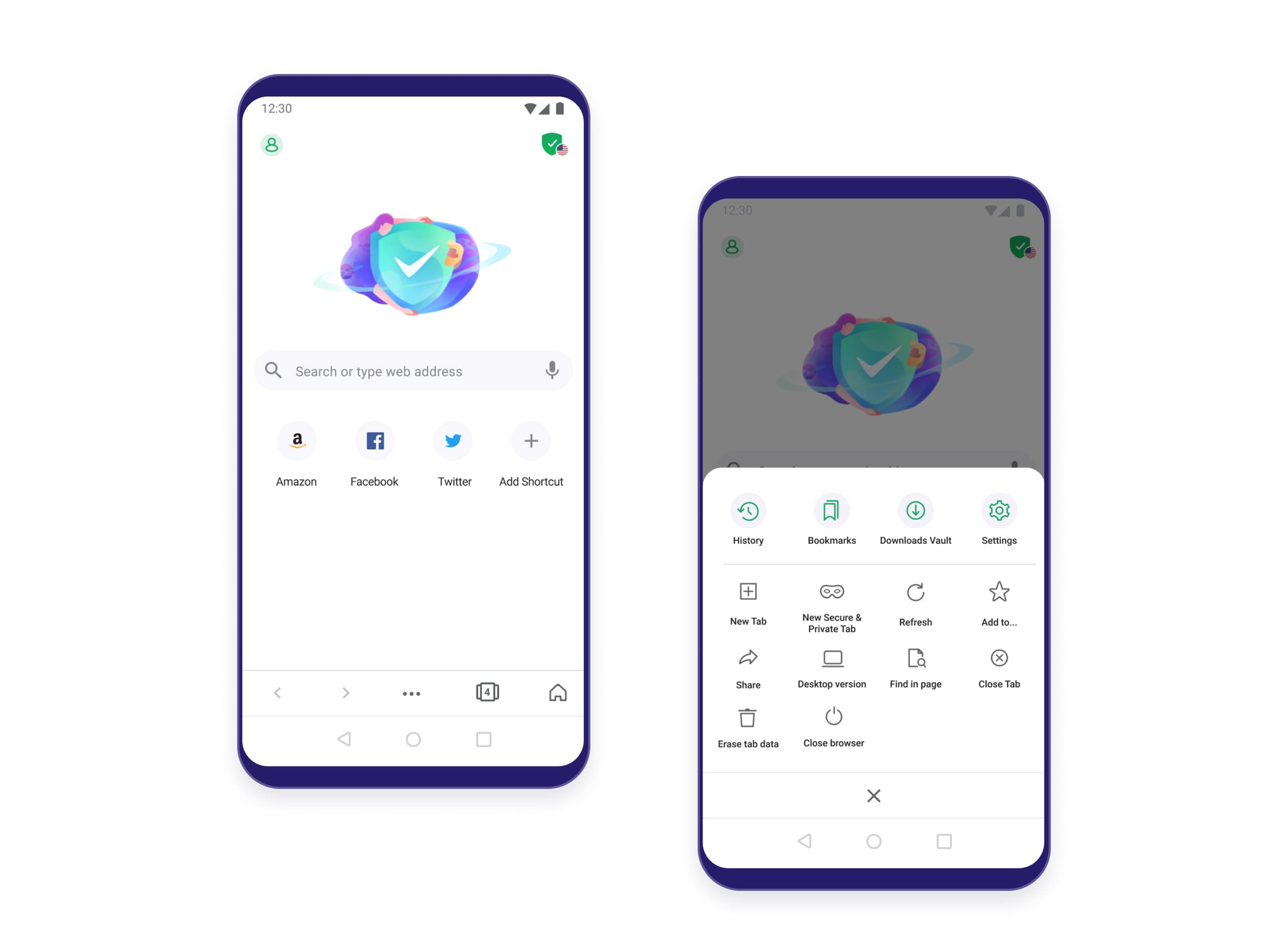 Mobile version of the browser
